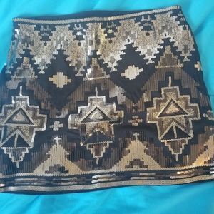 Aztec sparkle skirt